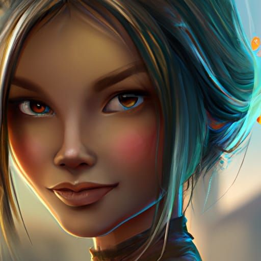 Hyperdetailed Portrait of a Beautiful Woman