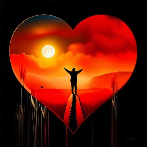 Beautiful Forest Garden: Mixed Media Digital Art