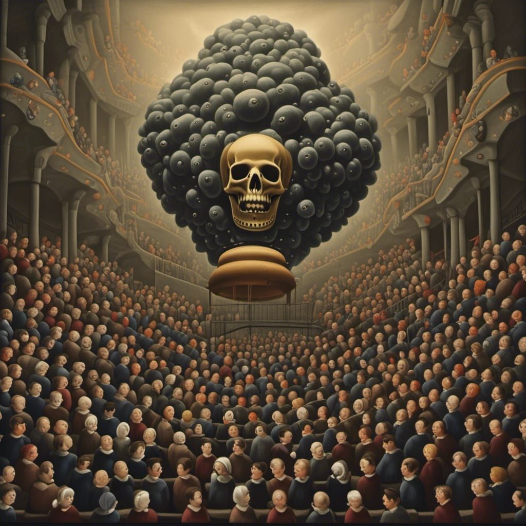 Baroque Still Life: Lantern Light on Dead Flowers