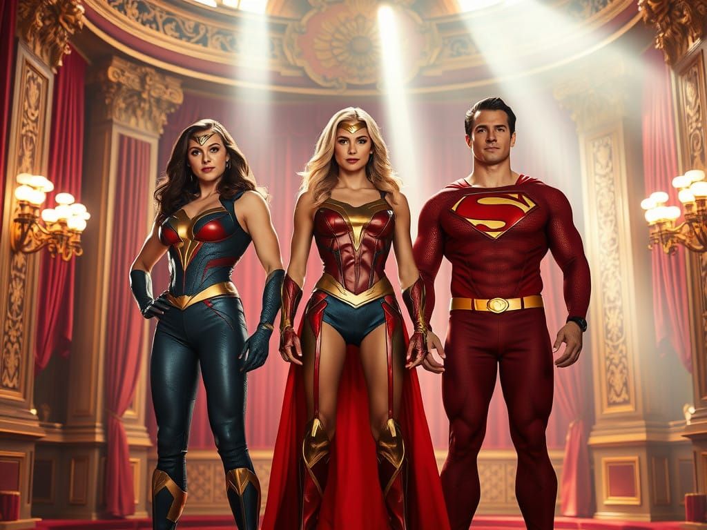 Power Girl and Superman in Perfect Physique Showdown on Gran...