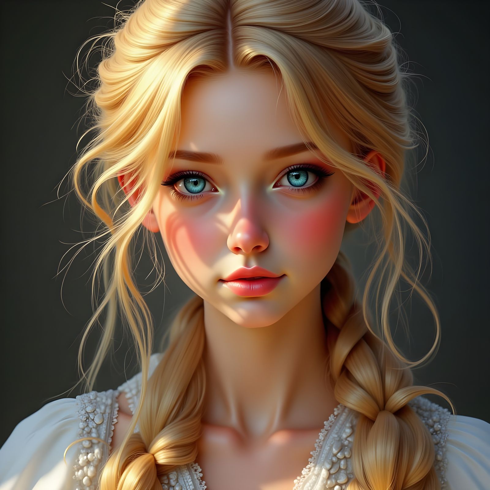 Norse Goddess of Love Sjöfn, Ethereal Fantasy Portrait