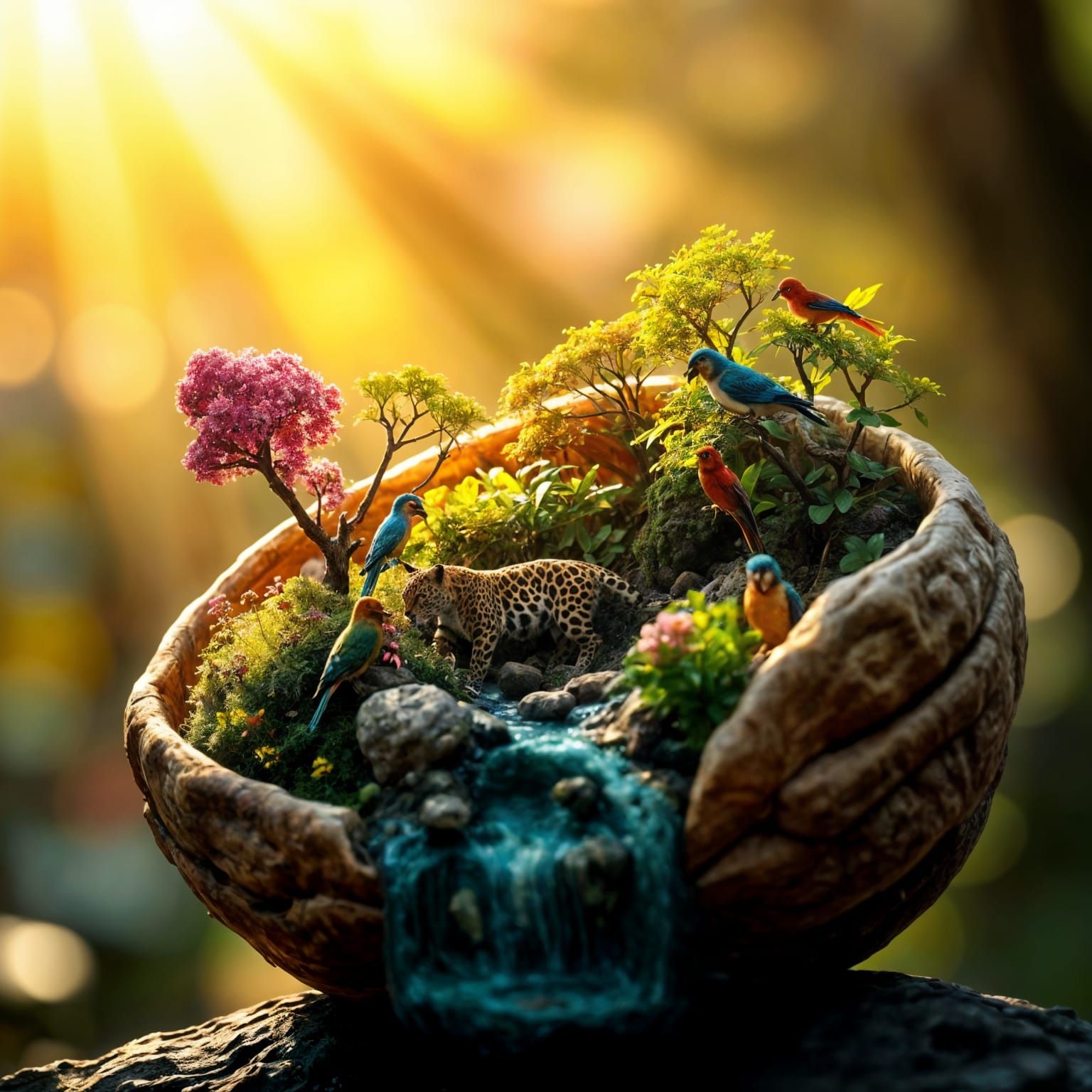 Epic Jungle Paradise in a Walnut Shell