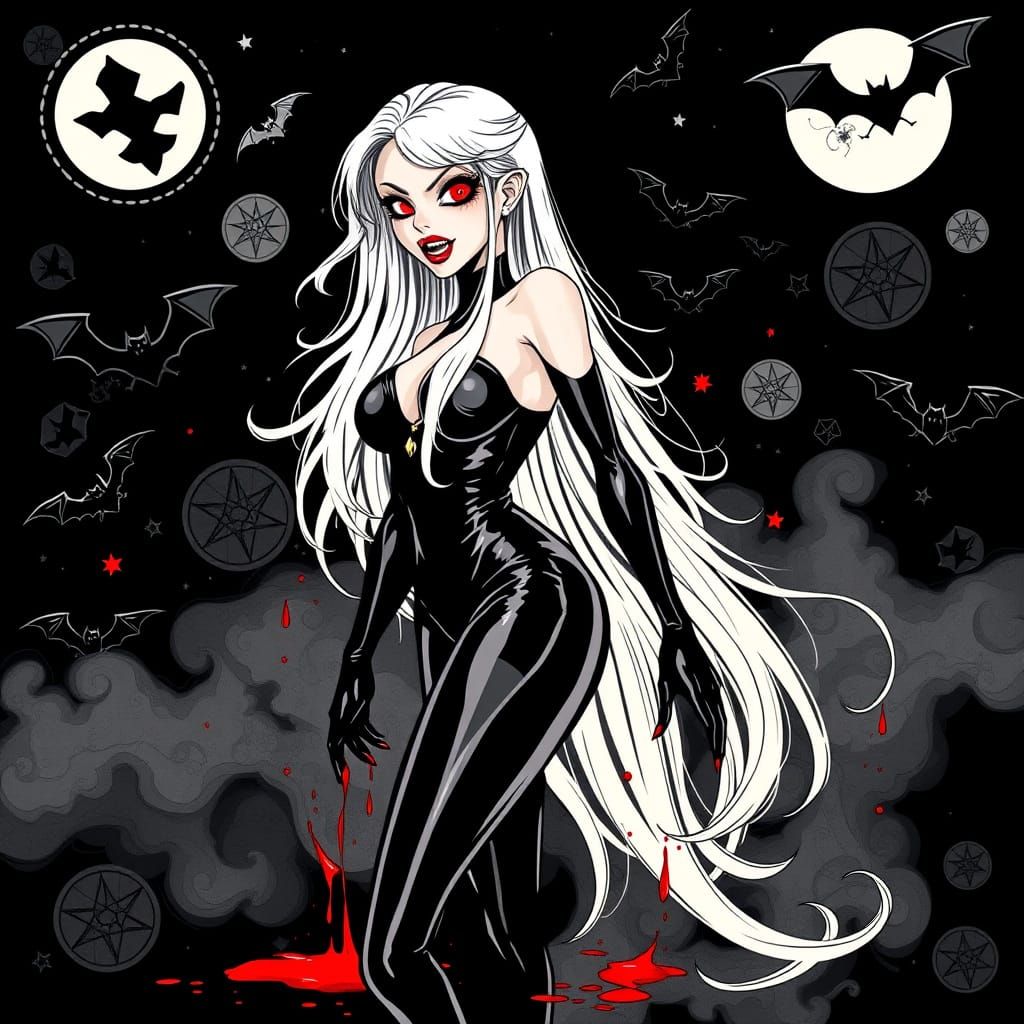 Ethereal Vampire Goddess in Dark Arts Embodiment