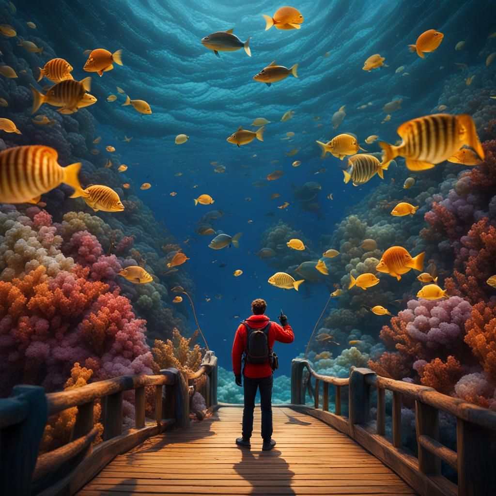 Animated Sailor and Mermaids on Fantasy Ship