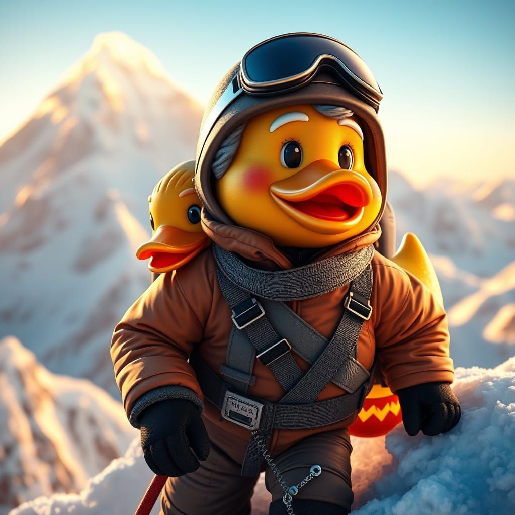 Sir Duck Edmund Hillary: Miniature Mountaineer and Rubber Du...