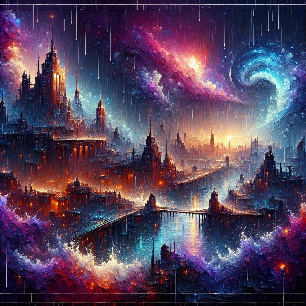 Only came outside to watch the night fall with the rain
I he...