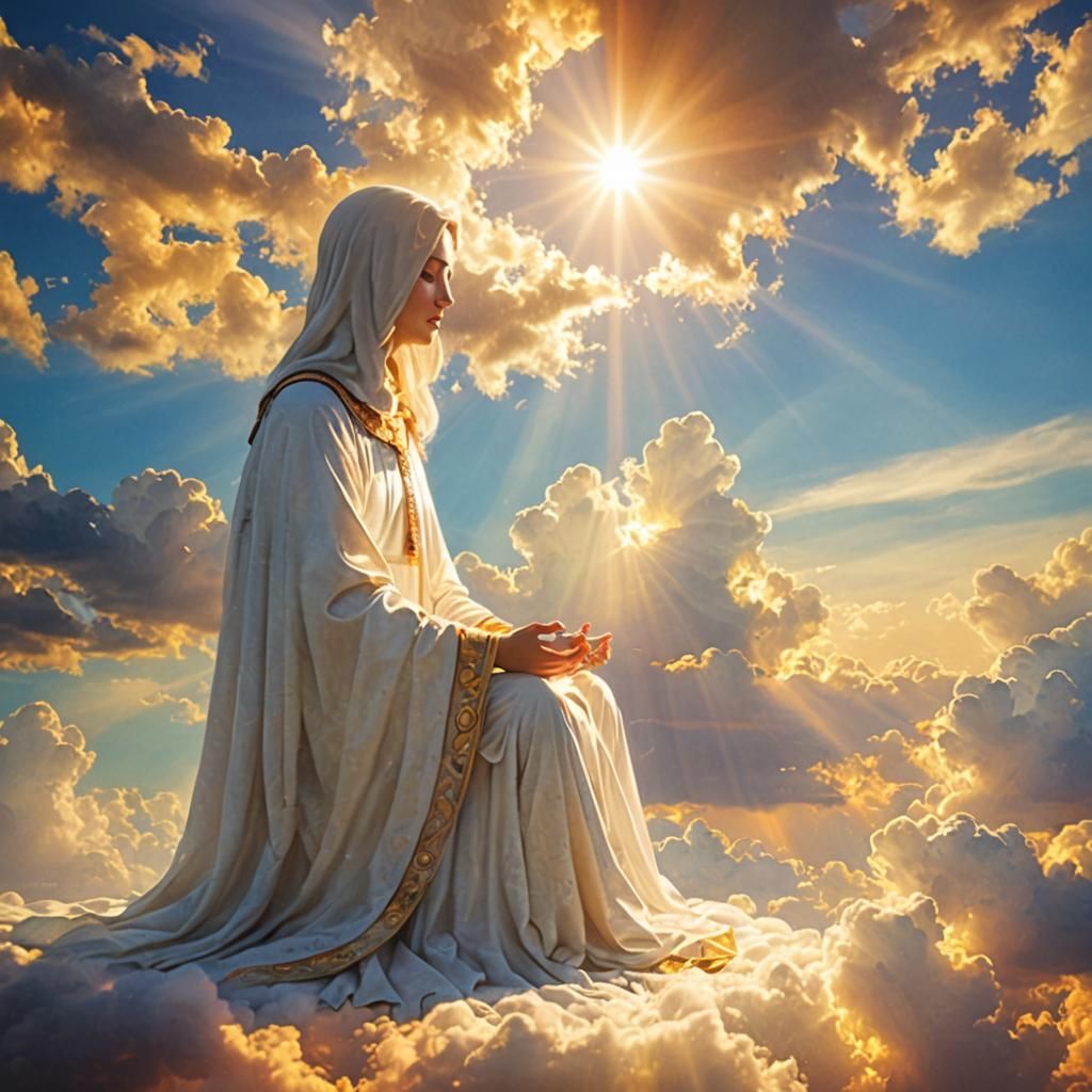 Divine Light Bursts Through the Clouds