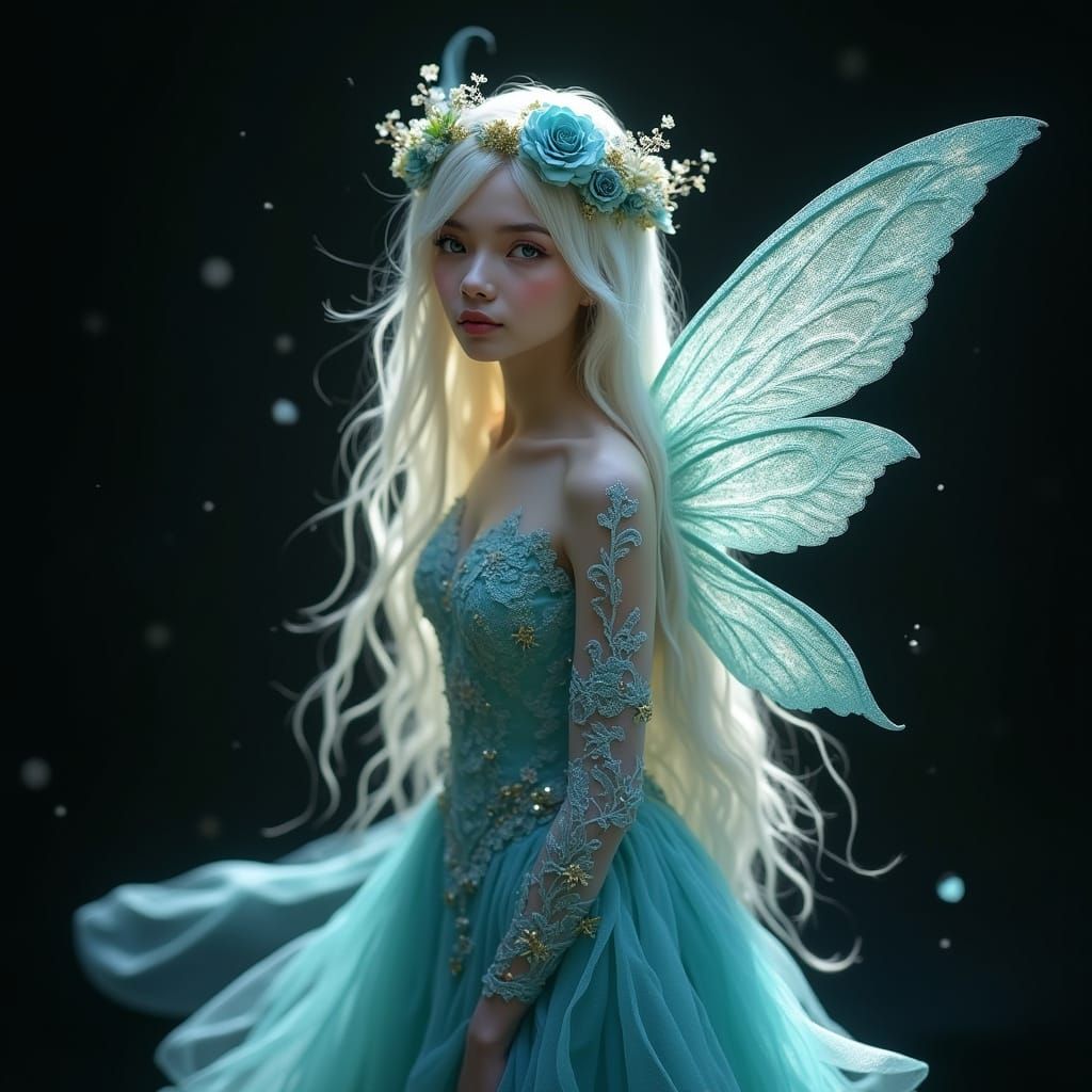 Blue/White/Black Fairy