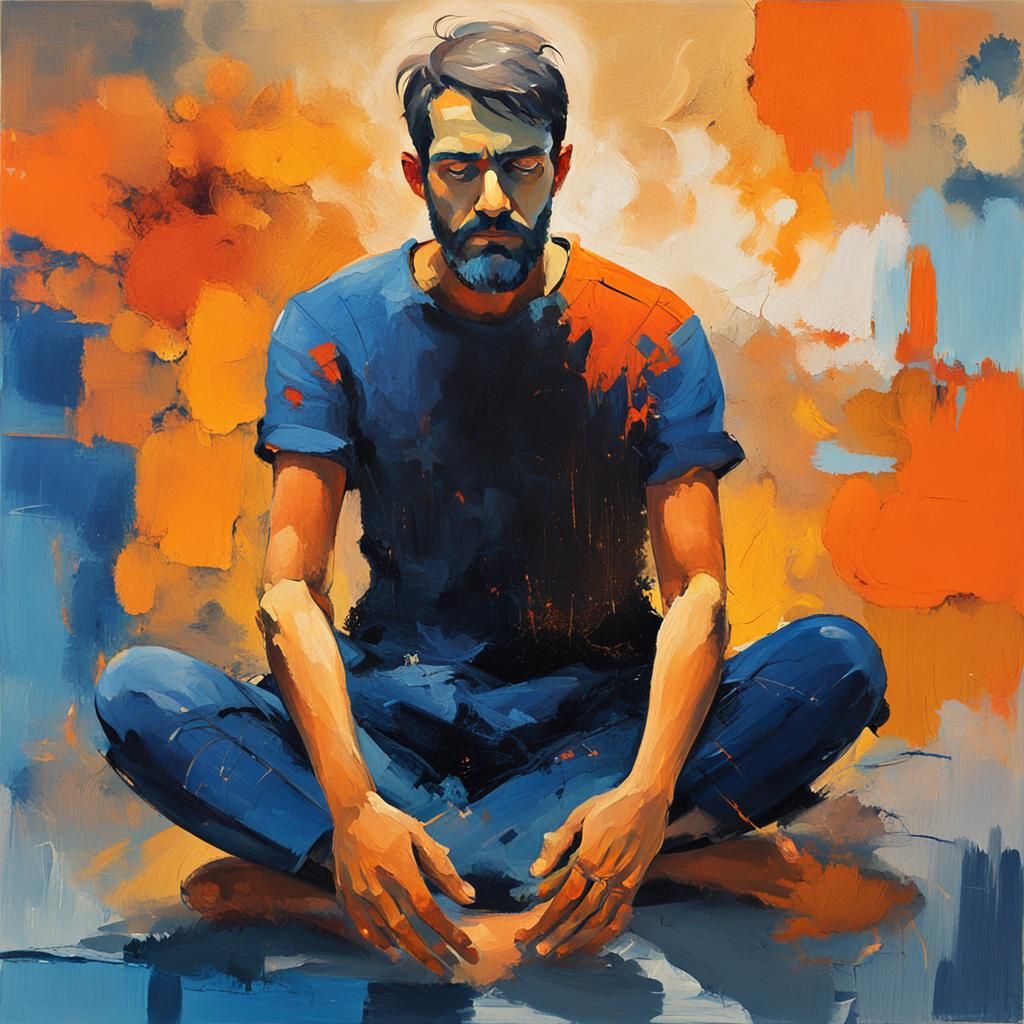 Fauvist Chakra Meditation in Vibrant Colors