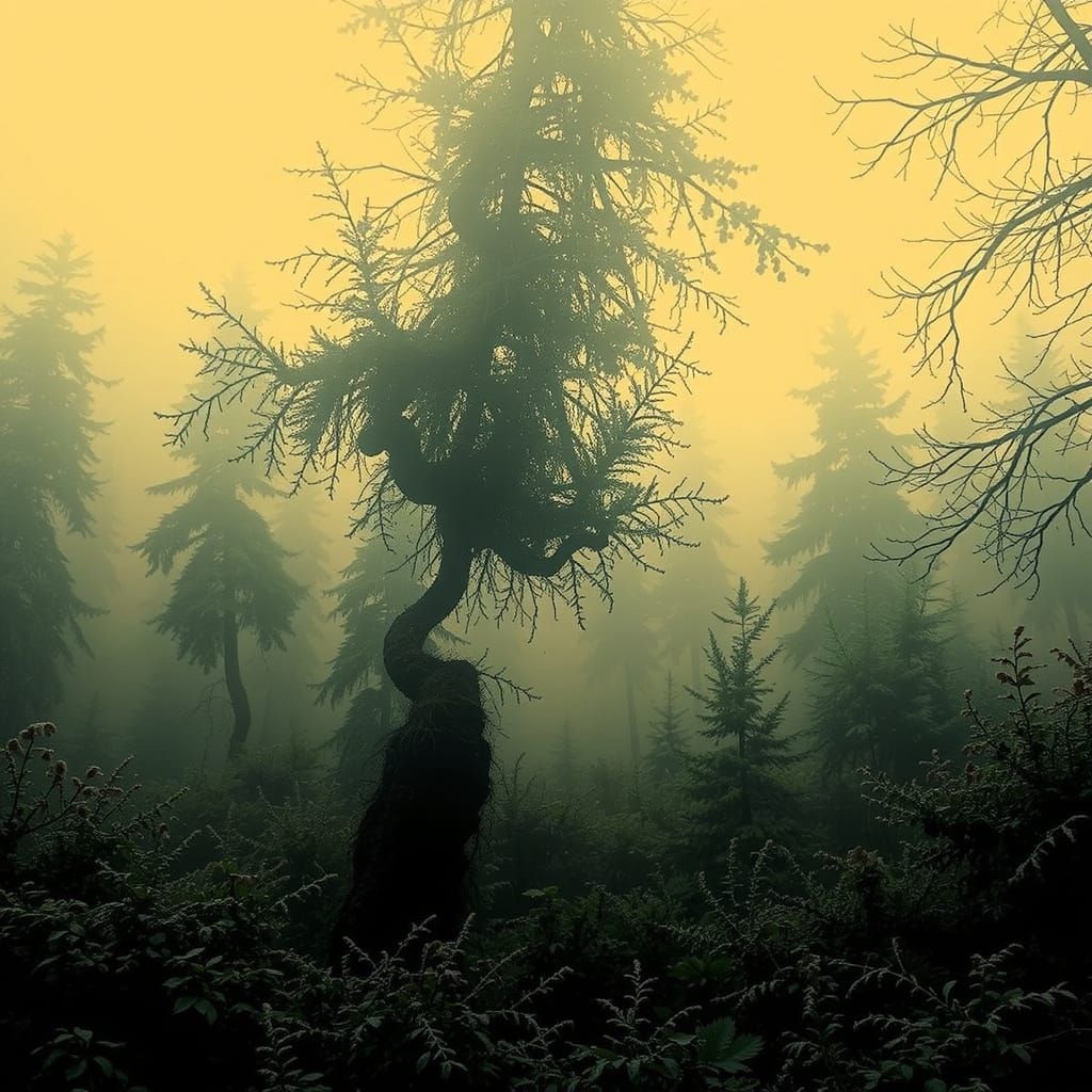 Abstract Swirling Forms in Rich Red Tones