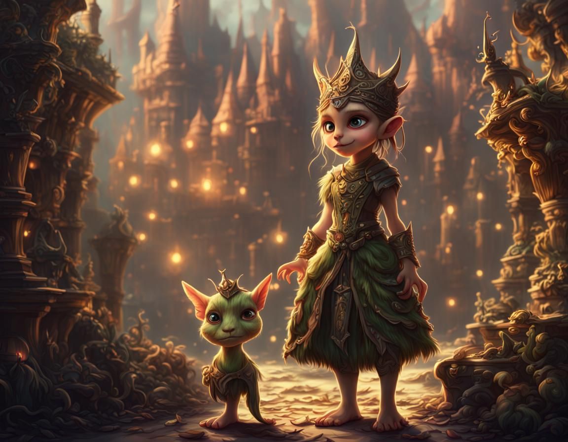Goblin Princess: Epic Digital Matte Painting