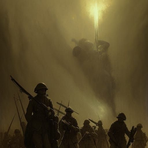 World War One Horror in Dark Fantasy Style