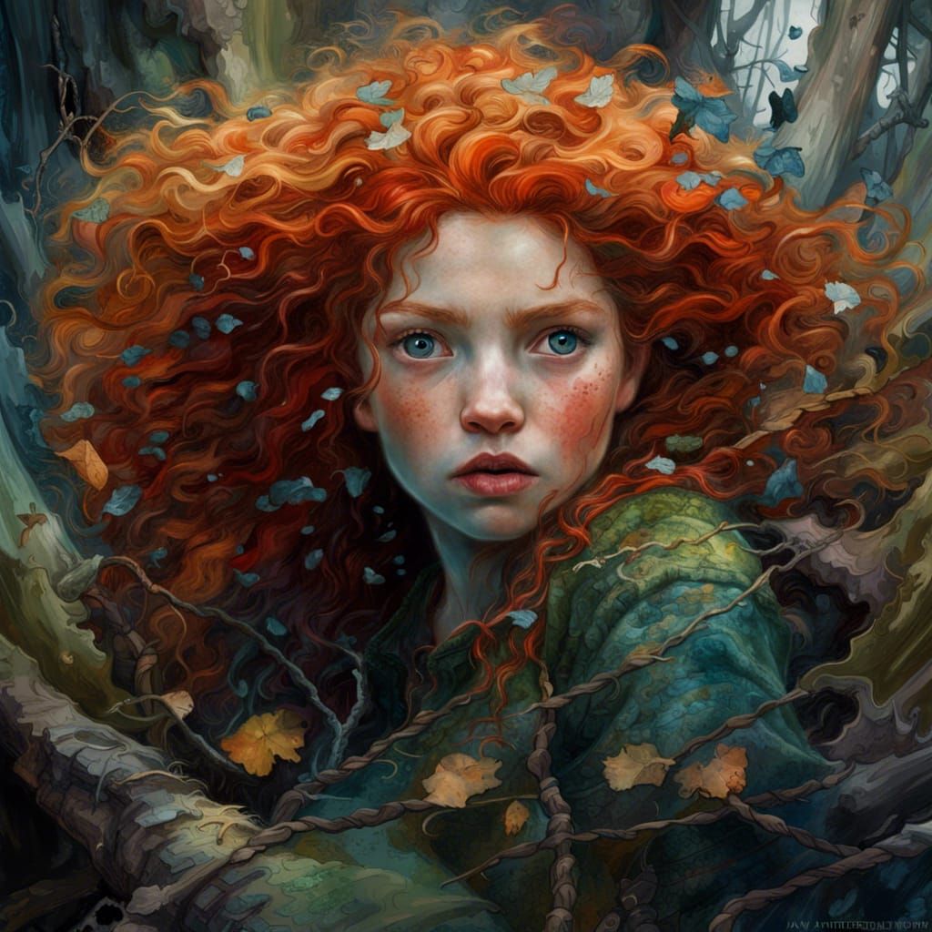Horror Princess Merida in Dystopian Fairytale