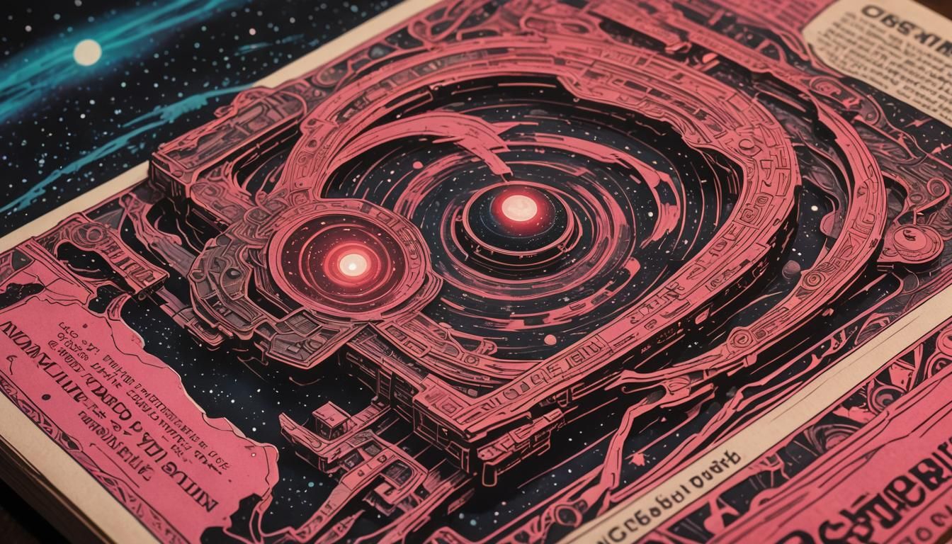 Cosmic Comic Book Art Meets Ancient Mystery in Polish Style