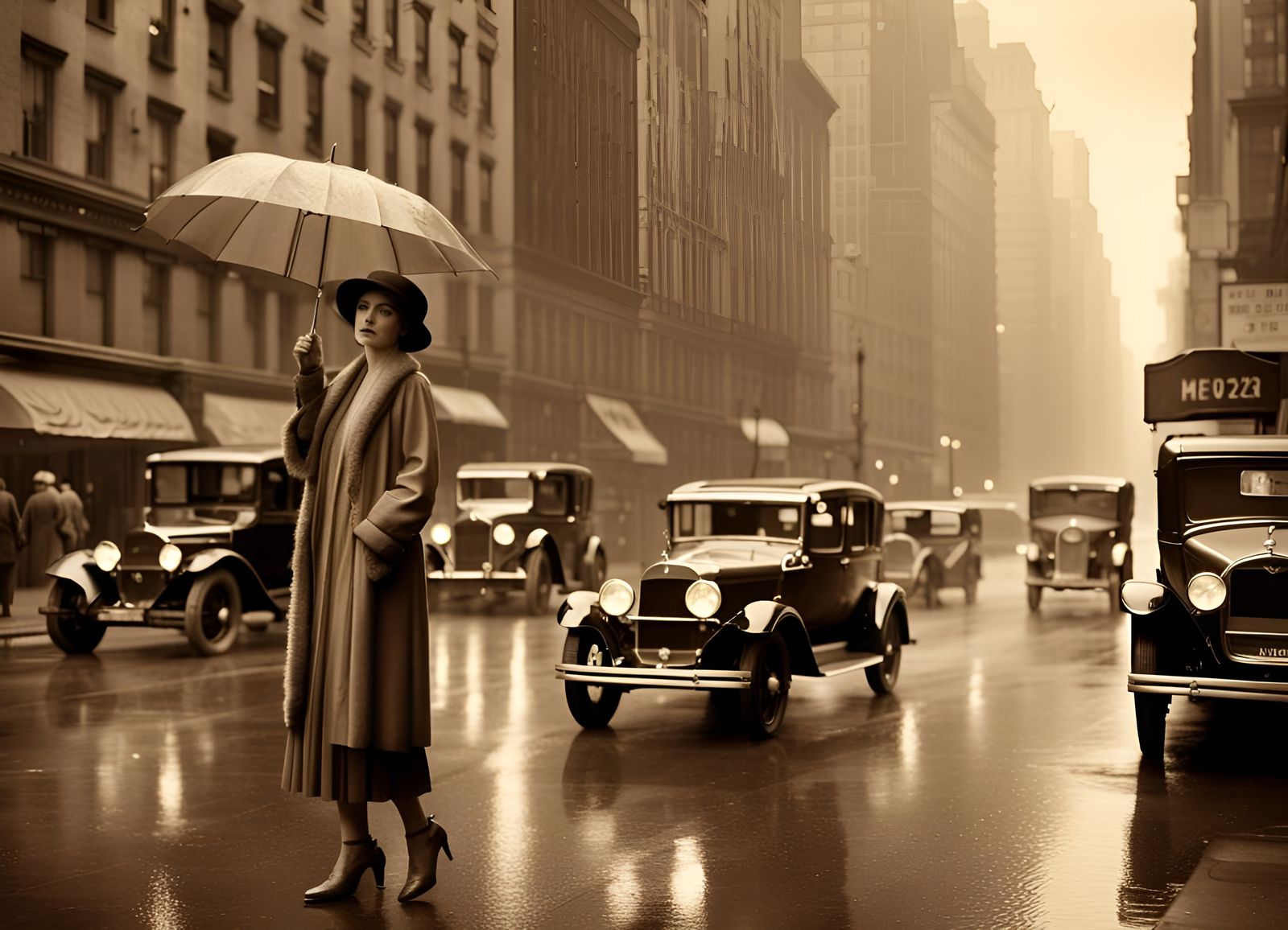 New York : 1923 :  In Sepia