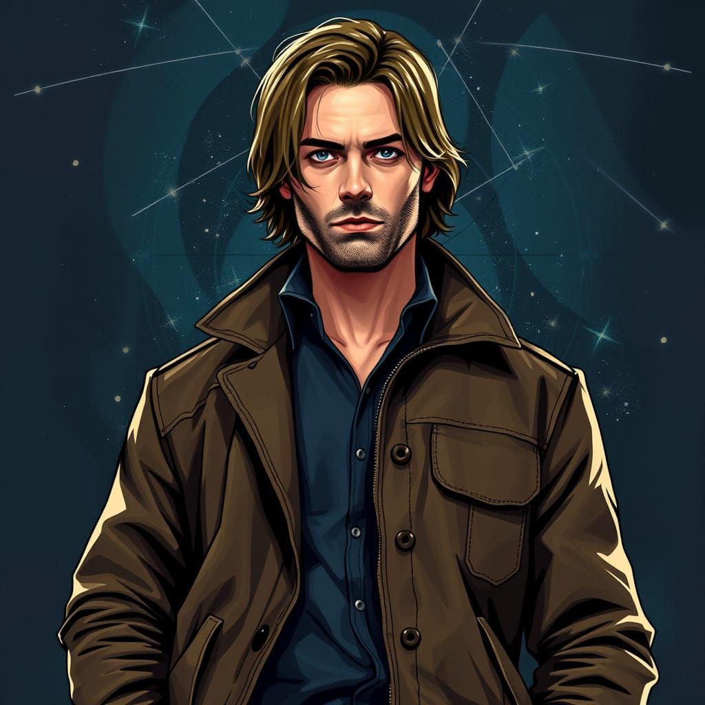 Rugged Detective with a Twist of Rebellion