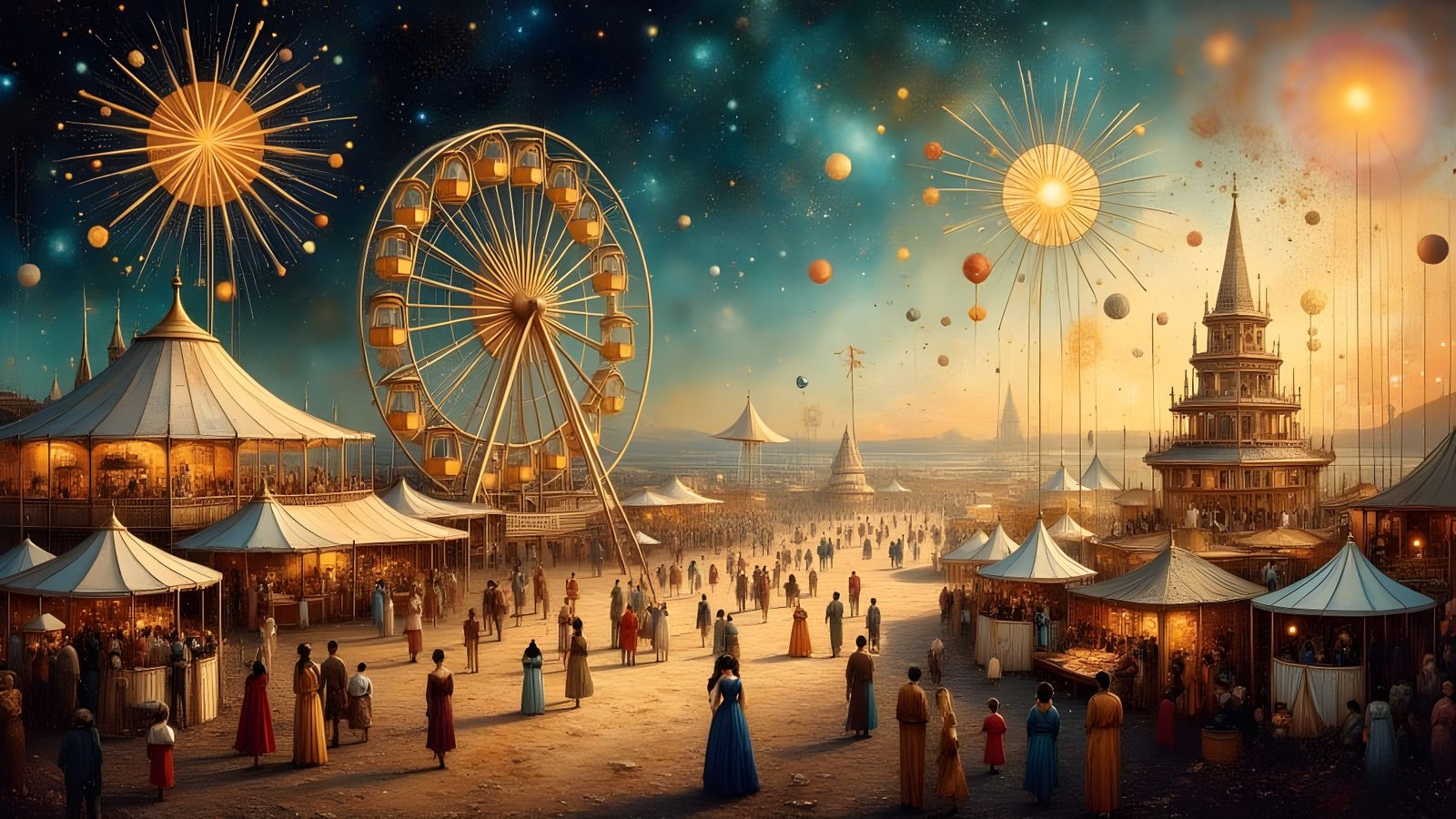 Eternal Festival: A Timeless Celebration of Diverse Beings