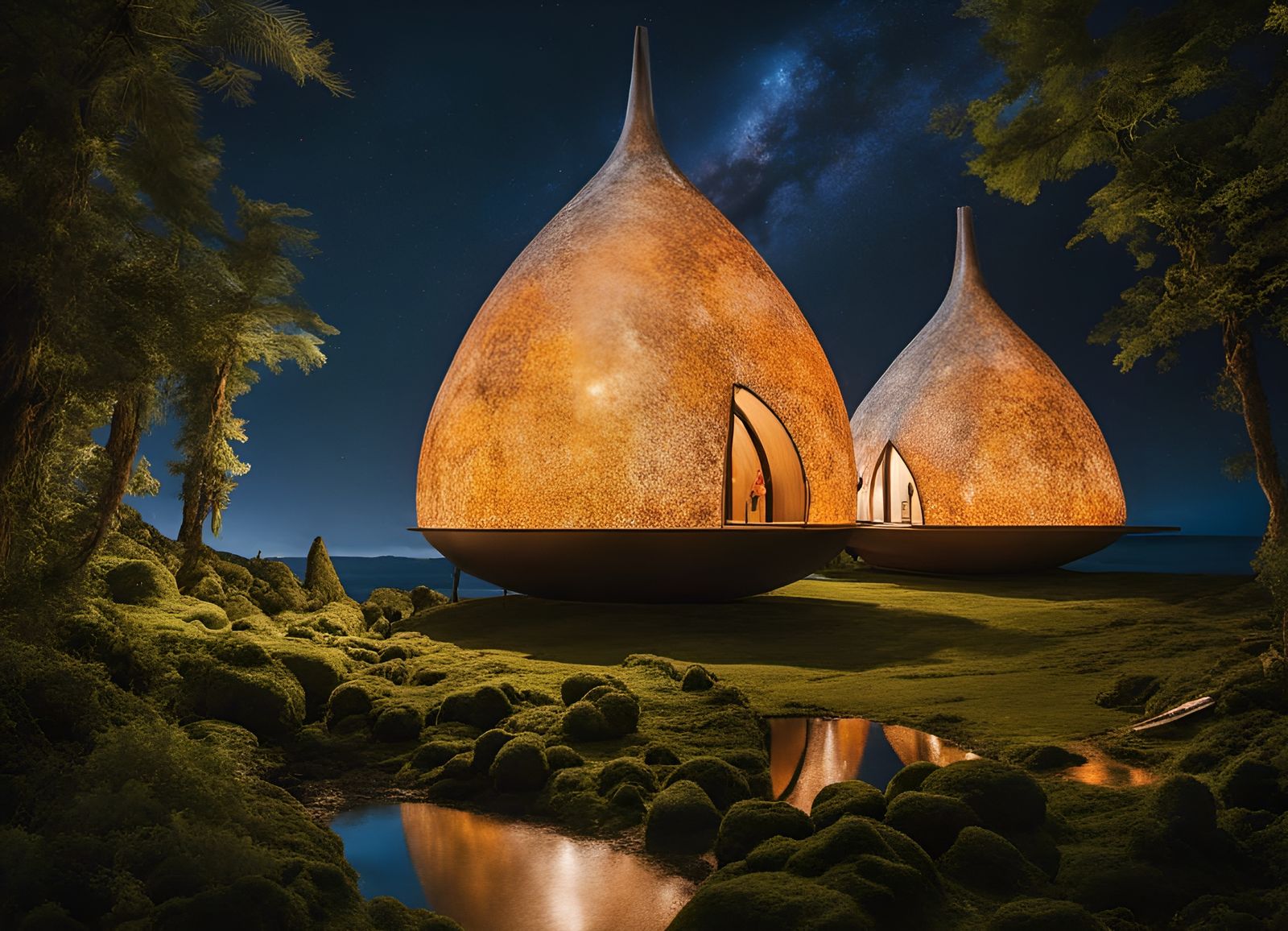 Baby Fairygods on Mothership in Deeply Hued Seasky