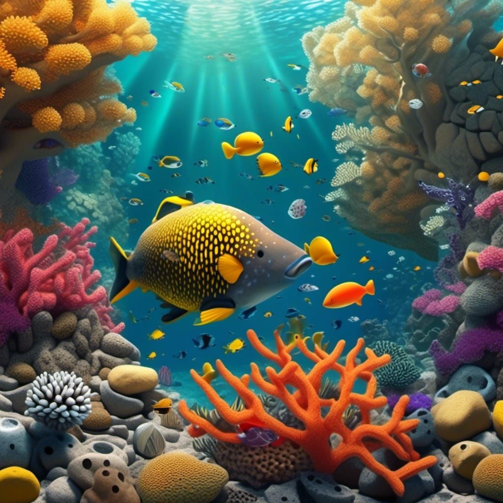 Sunny Coral Reef