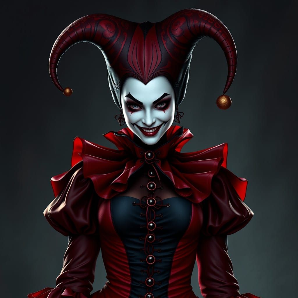 Mischief Embodied in Red and Black