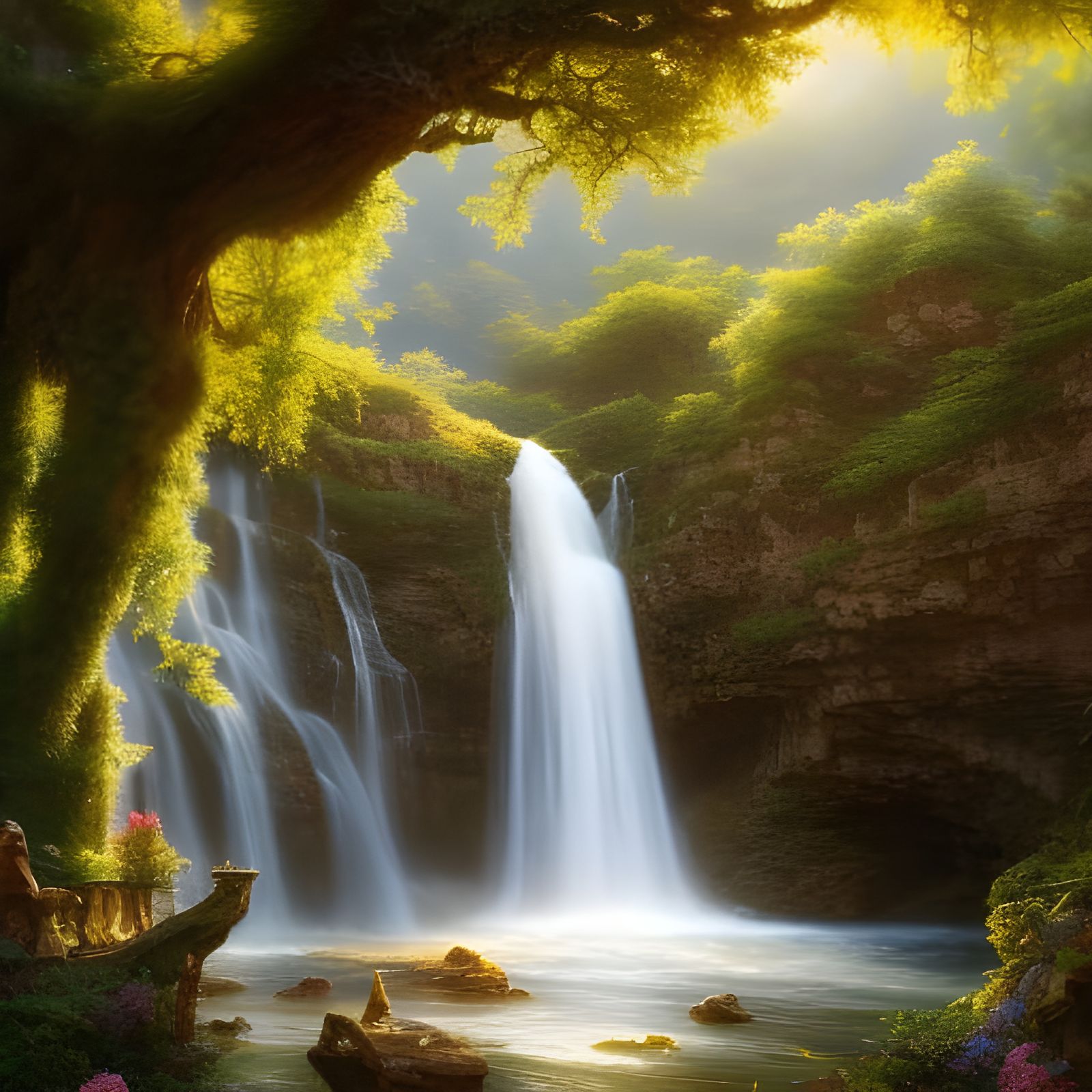 Intricate Portrait of a Loving Couple in Spring