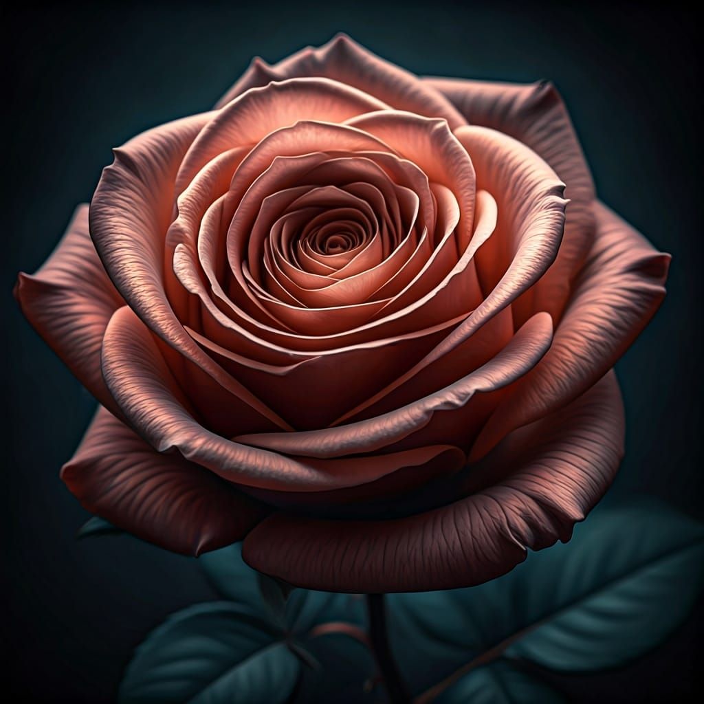 Hyperrealistic Rose in Cinematic HDR Style