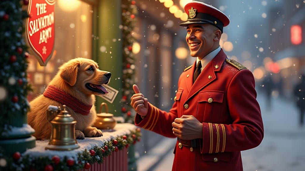 Red Kettle Volunteer and Faithful Canine Friend