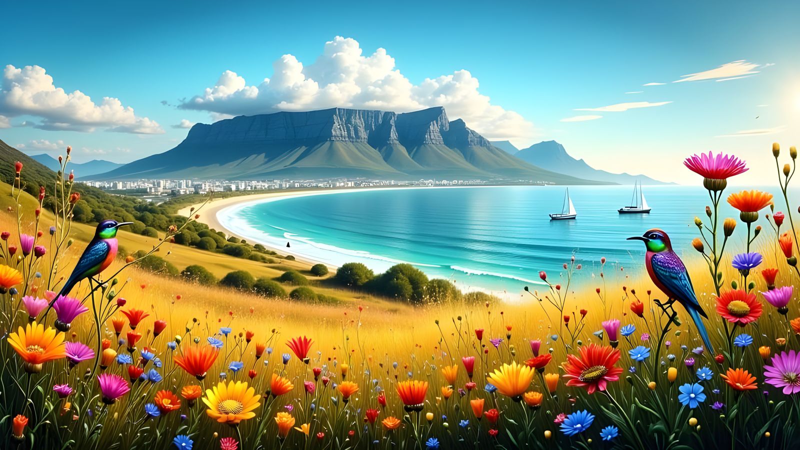 Flower meadow near Cape Town 5