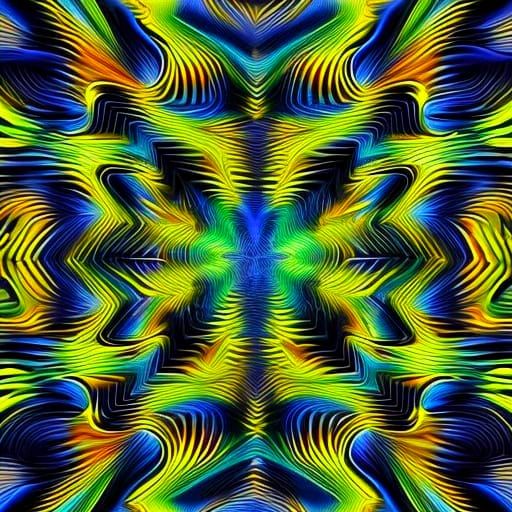 Geometric Optical Illusions Abstract Vector Fractal Art