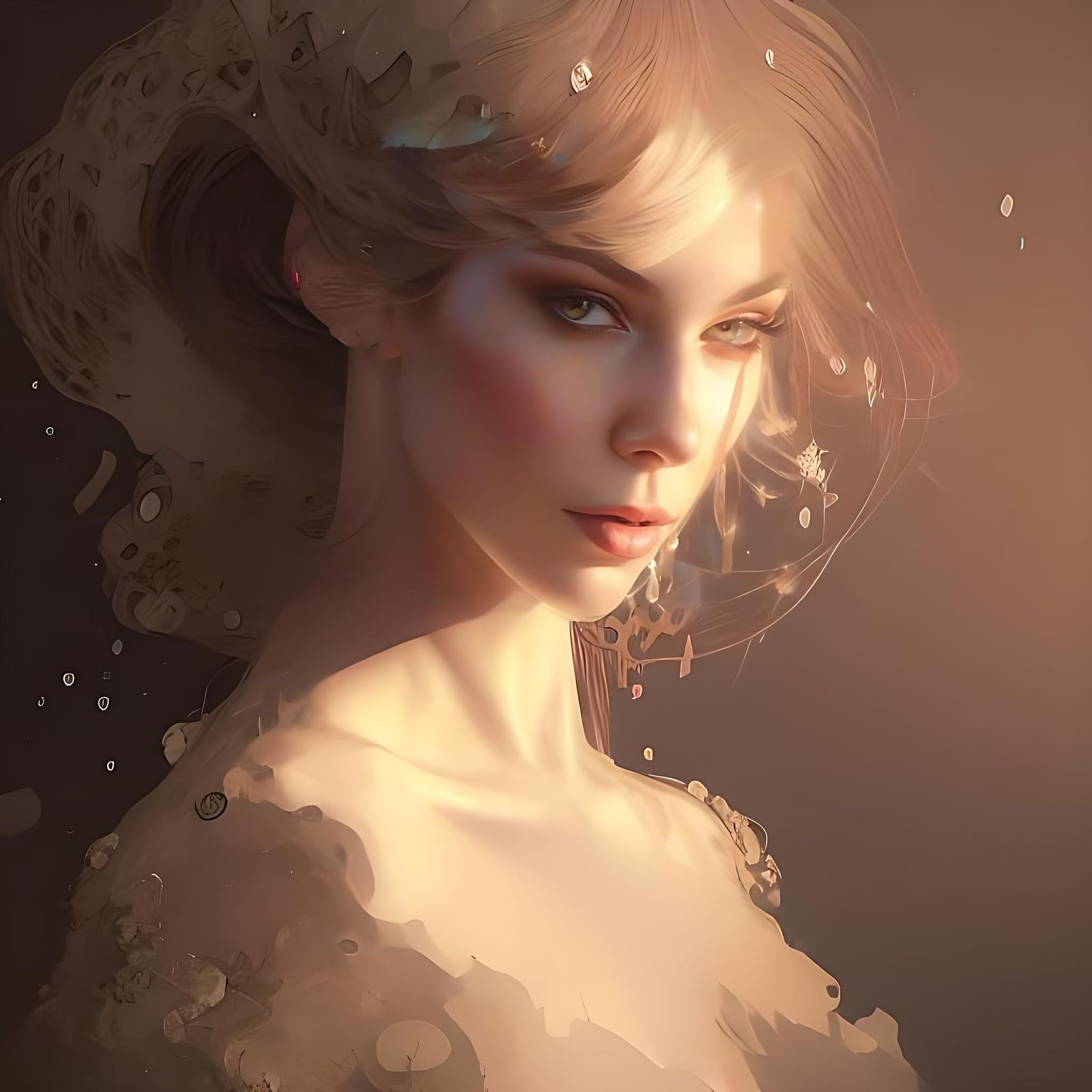 Haute Couture Beauty from Poverty: Detailed Portrait