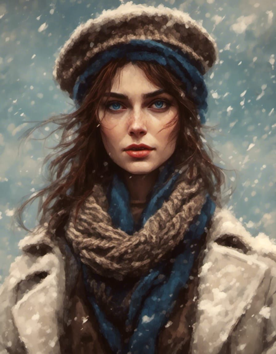 Fighter Woman in Peaky Blinder Outfit