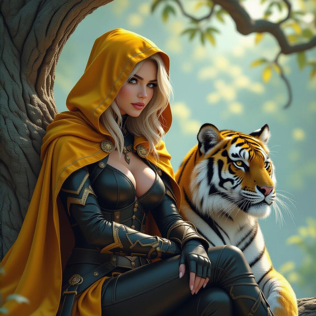 Rogue and Tiger Watch From the Trees