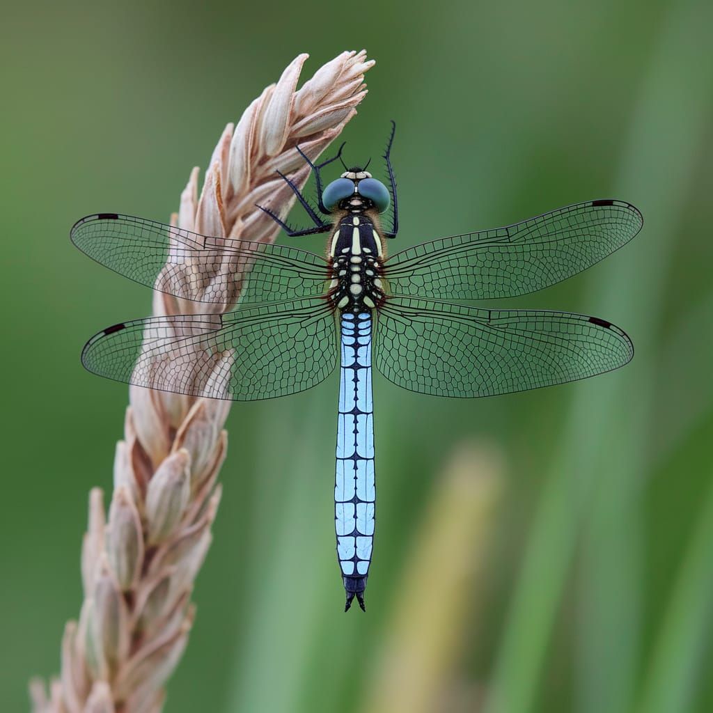 Dragonflies in Vibrant Watercolor Style