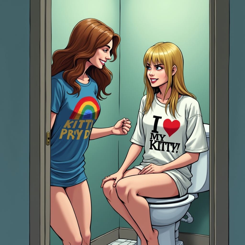 Kitty Pryde and Illyana Rasputin in a Cinematic Moment