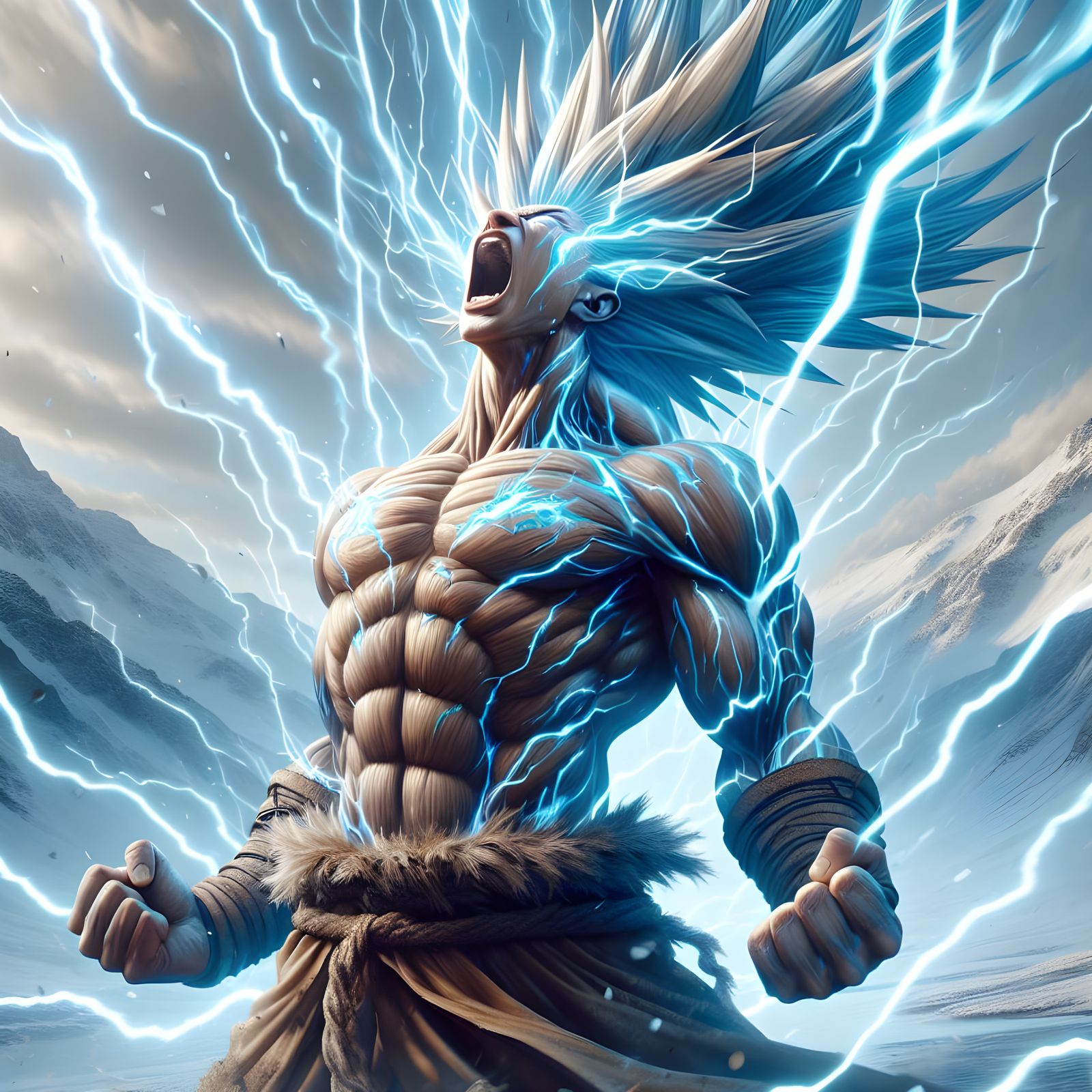 Manga-Inspired Super Warrior Transforms in Hyperrealistic Fa...