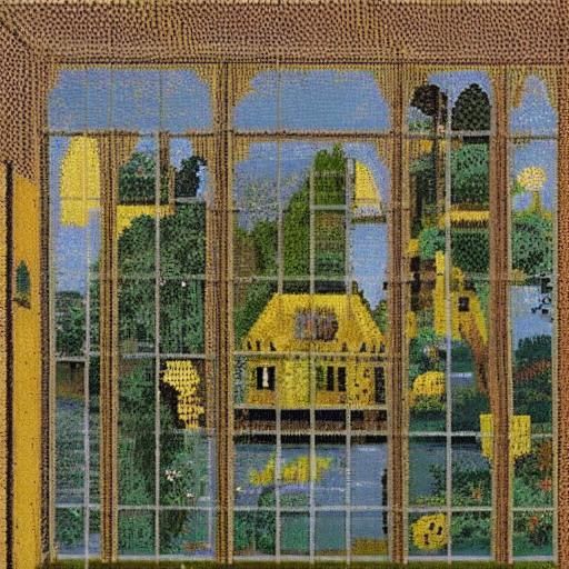 Pixelated Mouse in Pixelated House: A Pixel Art Creation