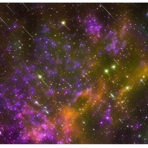 Stunning Cosmic Galaxy with Bokeh Effect