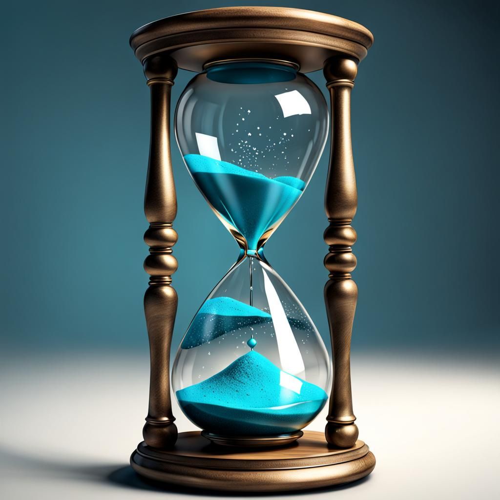 Detailed Hourglass Still Life