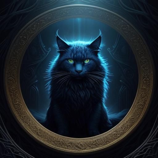 Mysterious Cat Creature in Chamber