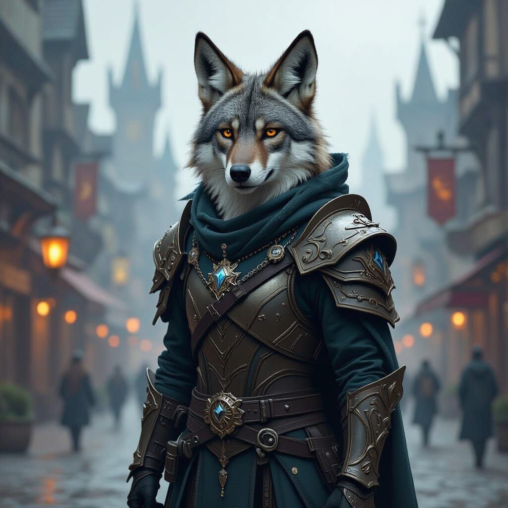 Mystic Jackal in Cityscape Armor