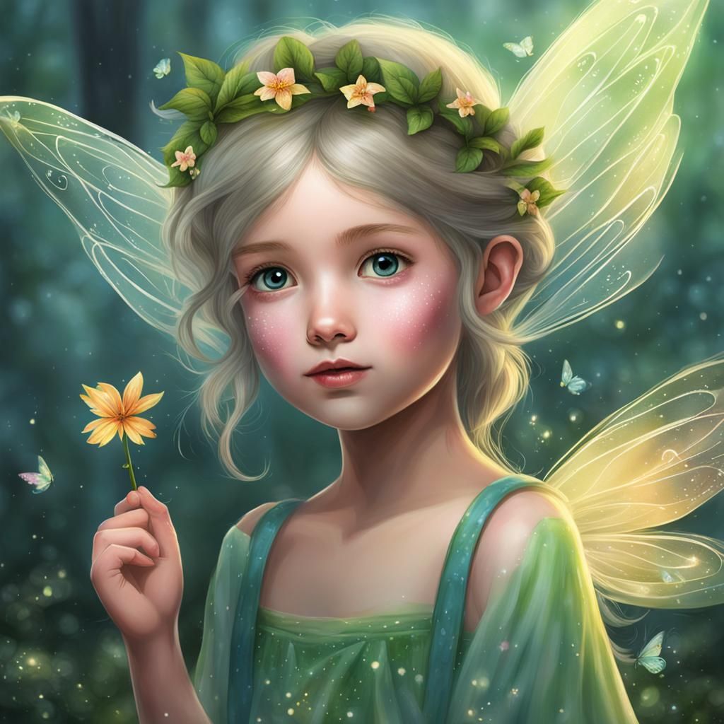 Enchanting Fairy Girl Illustration