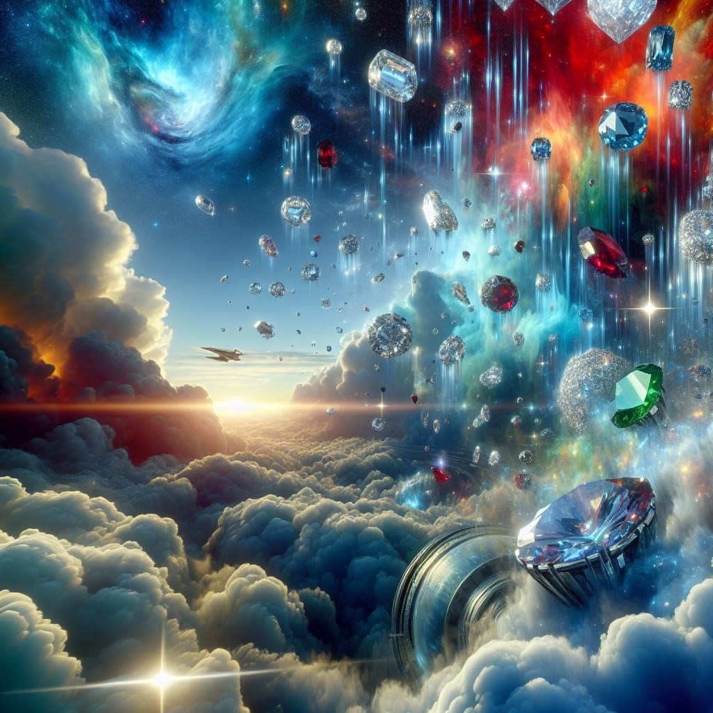 Science Fiction Dreams of Diamond Rain on Neptune