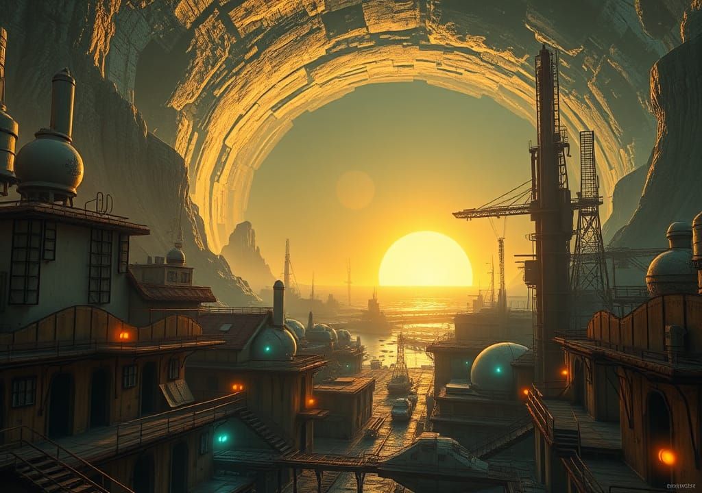 Exoplanet Gravity Anomaly in Abandoned Harbor District