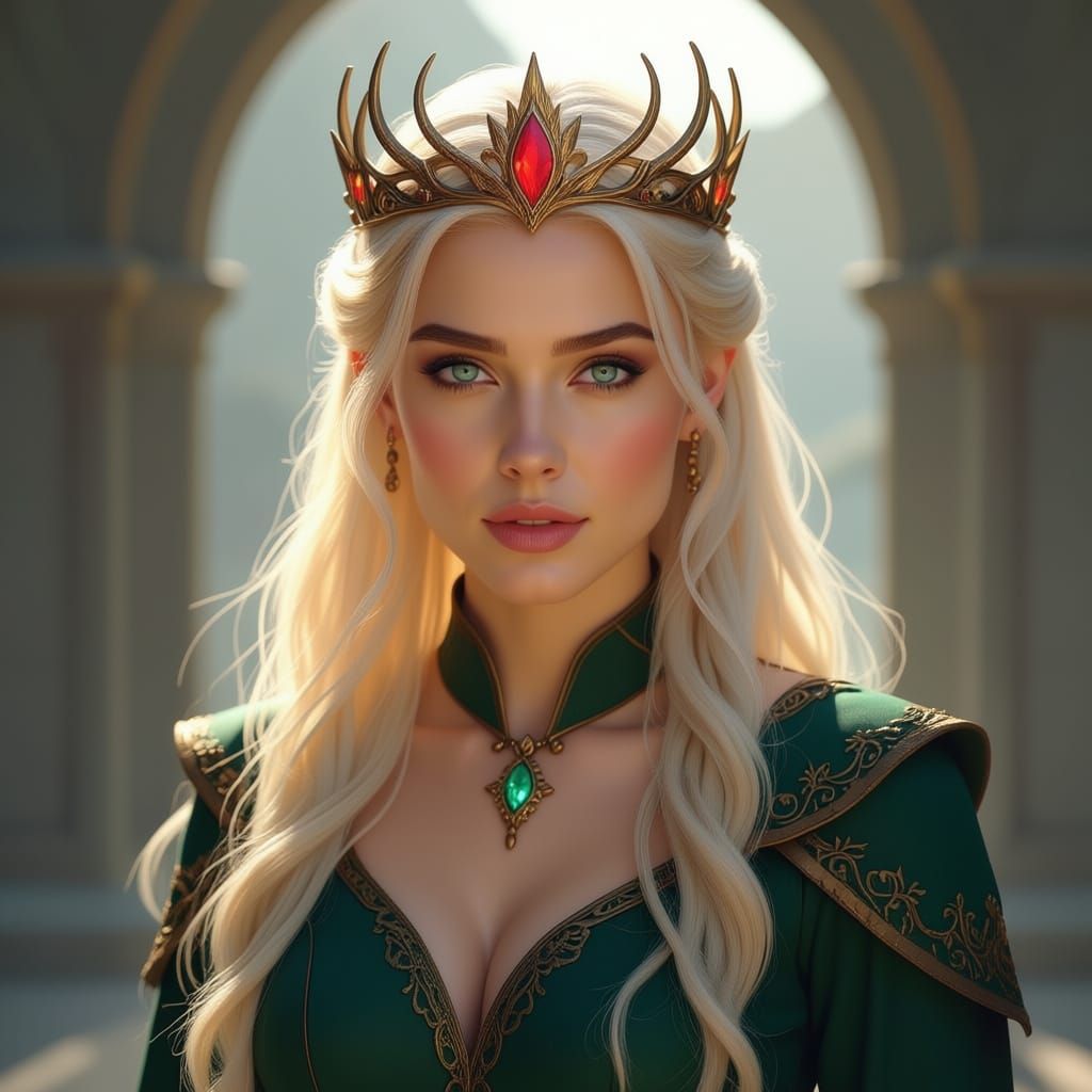 Aelin Ashryver Galathynius with Royal Antler Crown