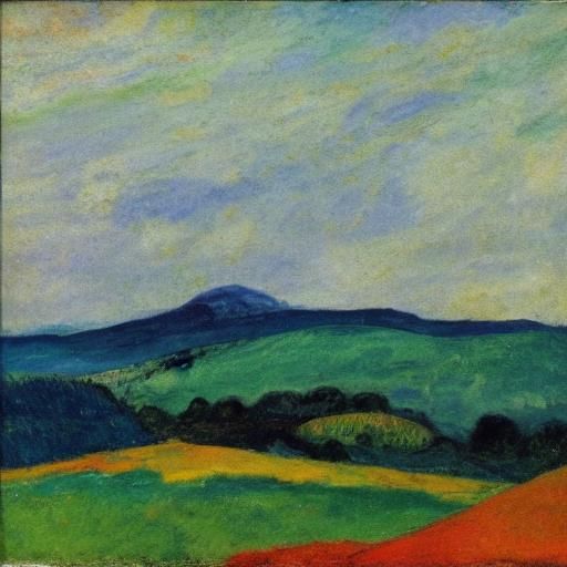 Expressive Landscapes in Primitivist Style