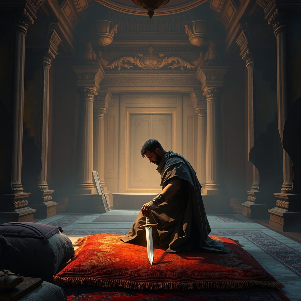 Dreamer Finds Hidden Dagger in Temple Chamber