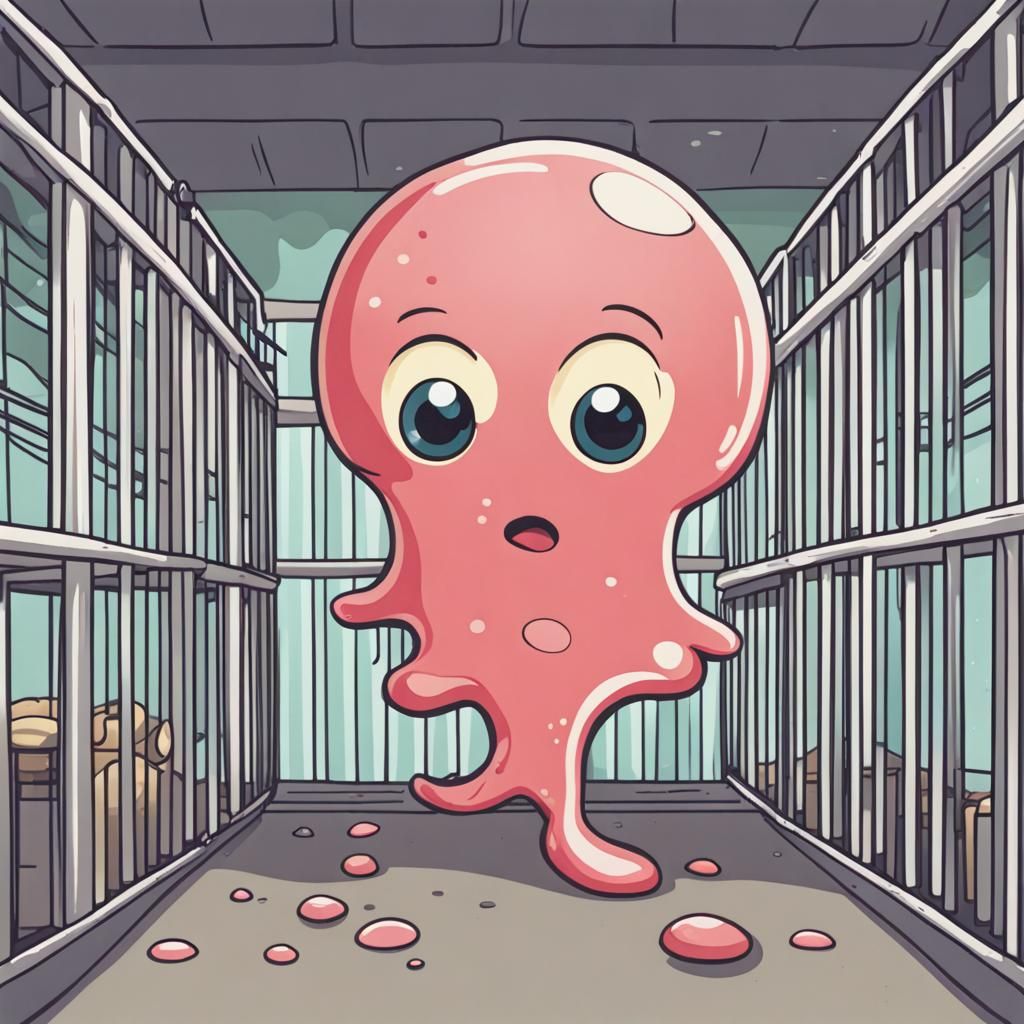 Super Cute Amoeba Behind Bars