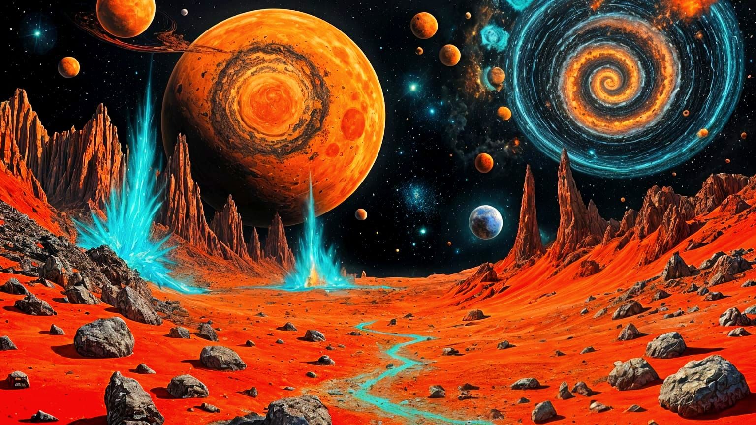 Martian landscape