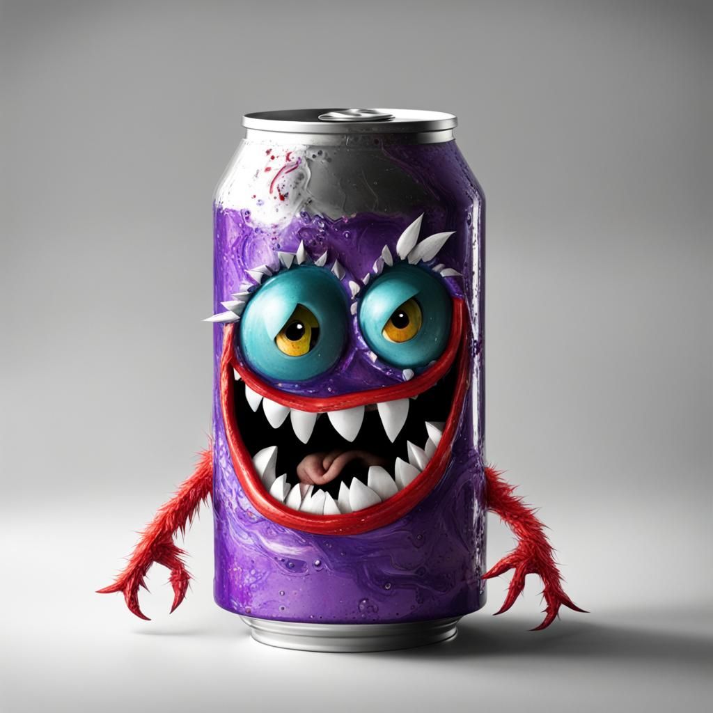 Soda Can Monster Generated by AI