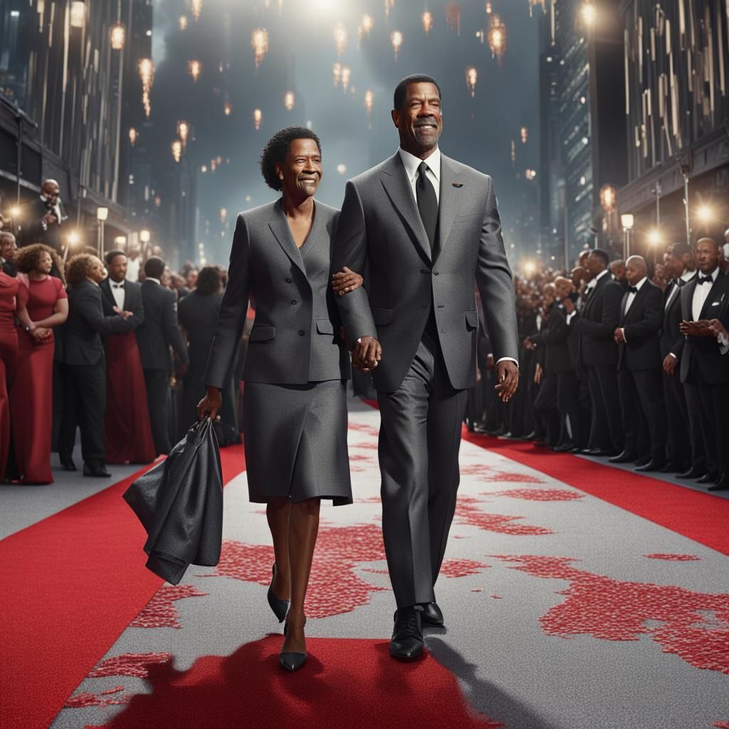 Denzel Washington on the Red Carpet